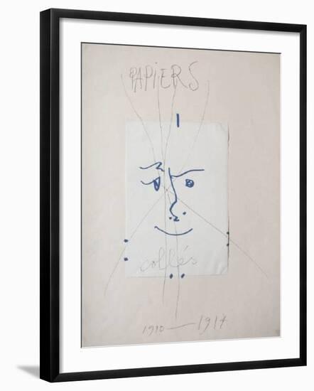 Papiers collés-Pablo Picasso-Framed Premium Edition