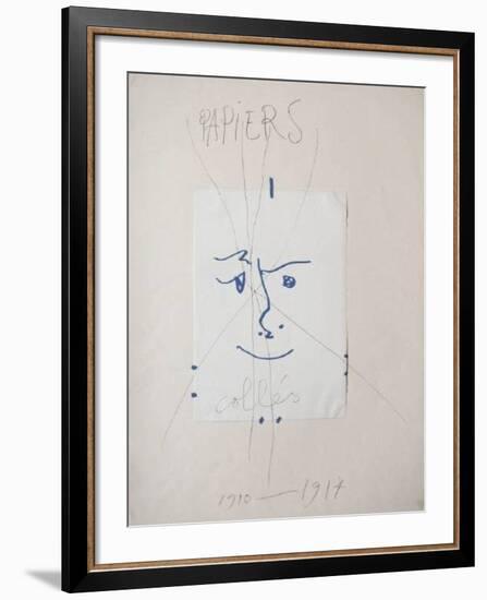 Papiers collés-Pablo Picasso-Framed Premium Edition
