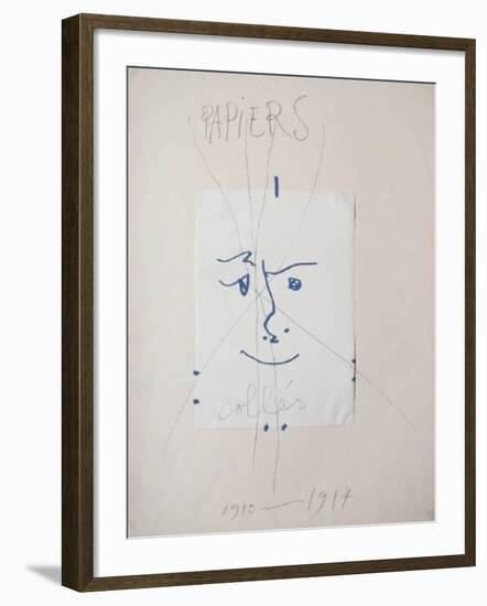 Papiers collés-Pablo Picasso-Framed Premium Edition