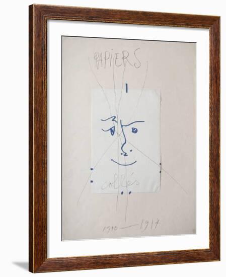 Papiers collés-Pablo Picasso-Framed Premium Edition