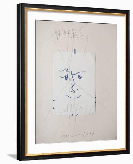 Papiers collés-Pablo Picasso-Framed Premium Edition