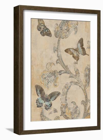 Papillion Decoratif I-Deborah Devellier-Framed Art Print