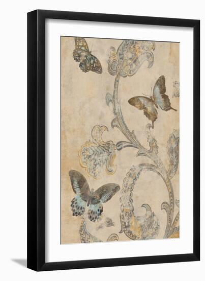 Papillion Decoratif I-Deborah Devellier-Framed Art Print