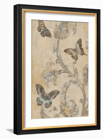 Papillion Decoratif I-Deborah Devellier-Framed Art Print