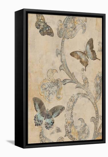 Papillion Decoratif I-Deborah Devellier-Framed Stretched Canvas