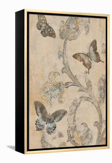Papillion Decoratif I-Deborah Devellier-Framed Stretched Canvas