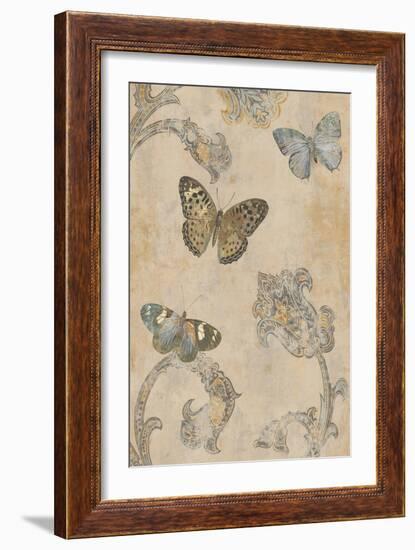 Papillion Decoratif II-Deborah Devellier-Framed Art Print