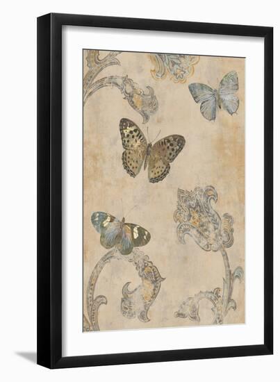 Papillion Decoratif II-Deborah Devellier-Framed Art Print