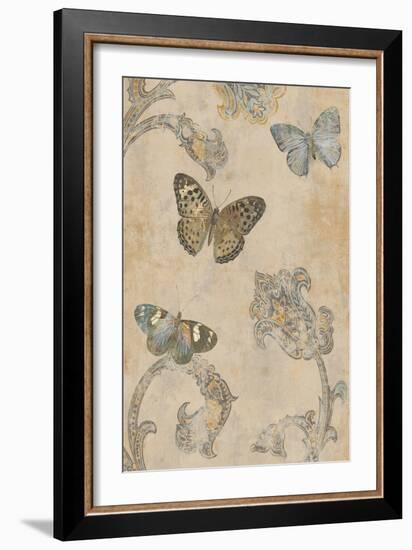 Papillion Decoratif II-Deborah Devellier-Framed Art Print