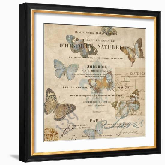 Papillon II-Deborah Devellier-Framed Art Print