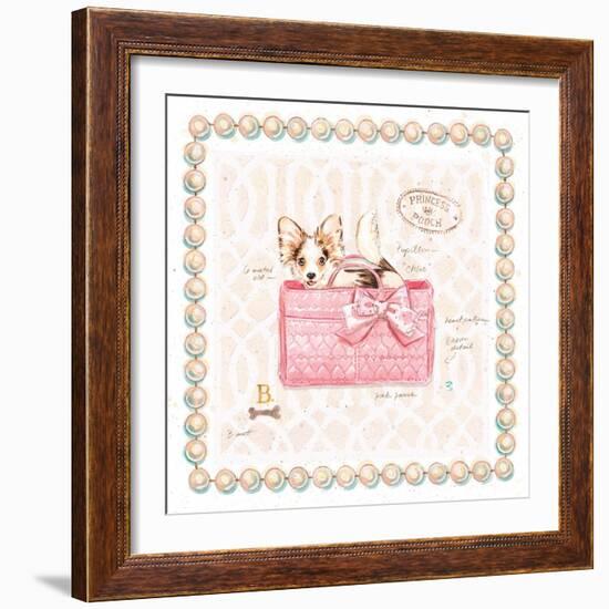 Papillon Puppy Purse-Chad Barrett-Framed Art Print