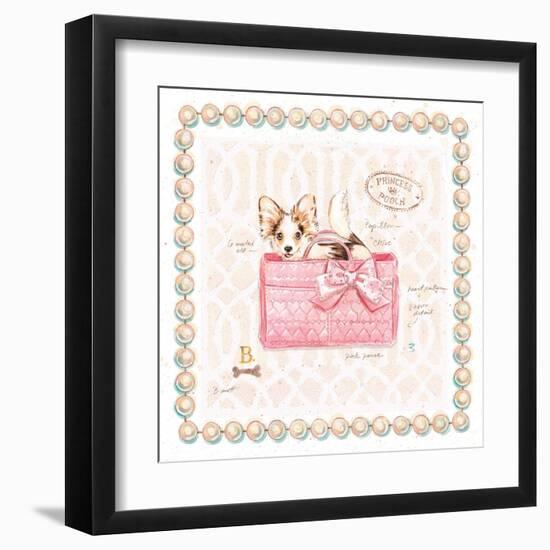 Papillon Puppy Purse-Chad Barrett-Framed Art Print