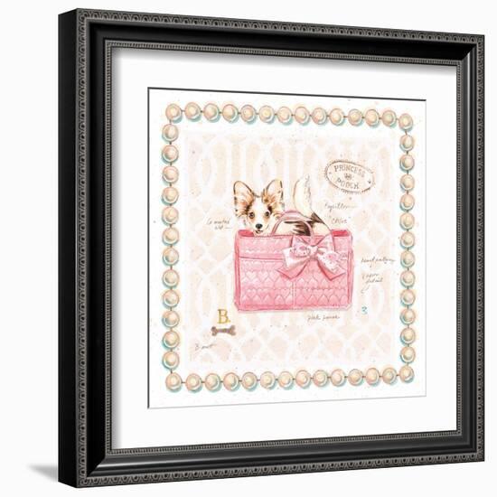 Papillon Puppy Purse-Chad Barrett-Framed Art Print