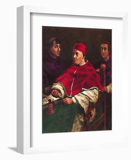 'Papst Leo X. 1475-1521', 1934-Unknown-Framed Giclee Print