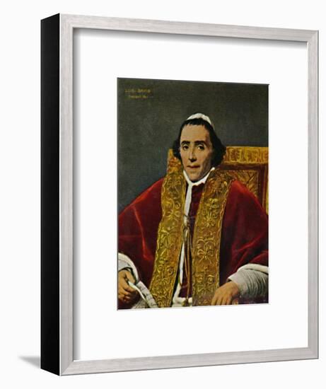 'Papst Pius VII. 1740-1823. - Gemälde von David', 1934-Unknown-Framed Giclee Print