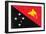 Papua New Guinea Flag Design with Wood Patterning - Flags of the World Series-Philippe Hugonnard-Framed Art Print