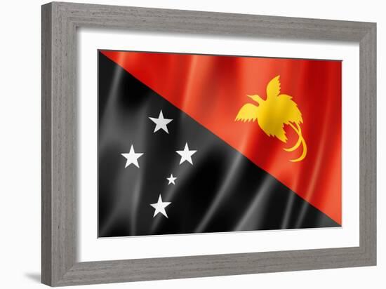 Papua New Guinea Flag-daboost-Framed Art Print