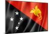 Papua New Guinea Flag-daboost-Mounted Art Print
