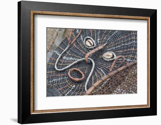 Papua New Guinea, Murik Lakes, Karau Village. Traditional Woven Mask-Cindy Miller Hopkins-Framed Photographic Print