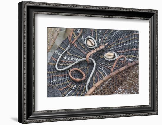 Papua New Guinea, Murik Lakes, Karau Village. Traditional Woven Mask-Cindy Miller Hopkins-Framed Photographic Print