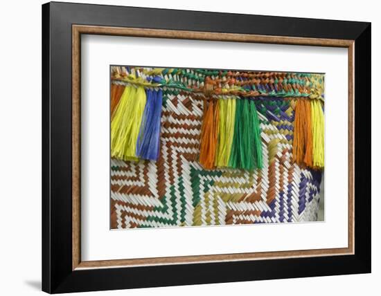 Papua New Guinea, Murik Lakes, Karau Village. Woven Straw Bag-Cindy Miller Hopkins-Framed Photographic Print