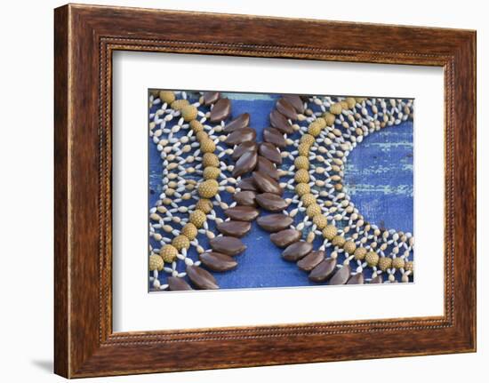 Papua New Guinea, Sepik River Area, Village of Kopar. Necklaces-Cindy Miller Hopkins-Framed Photographic Print