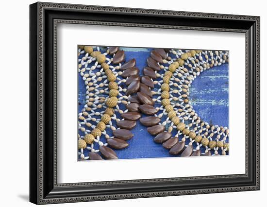 Papua New Guinea, Sepik River Area, Village of Kopar. Necklaces-Cindy Miller Hopkins-Framed Photographic Print