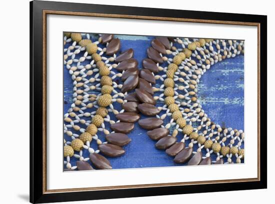 Papua New Guinea, Sepik River Area, Village of Kopar. Necklaces-Cindy Miller Hopkins-Framed Photographic Print