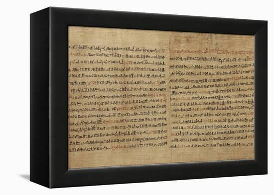 Papyrus du Livre des Morts de Djedkhonsouiousankh-null-Framed Premier Image Canvas