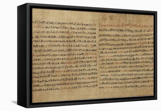 Papyrus du Livre des Morts de Djedkhonsouiousankh-null-Framed Premier Image Canvas