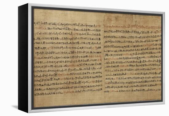 Papyrus du Livre des Morts de Djedkhonsouiousankh-null-Framed Premier Image Canvas