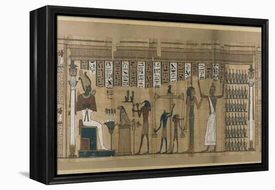 Papyrus funéraire de Nesmin : le défunt est introduit auprès d'Osiris-null-Framed Premier Image Canvas