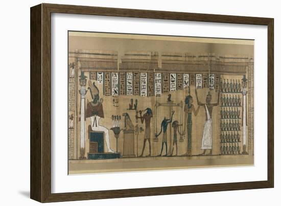 Papyrus funéraire de Nesmin : le défunt est introduit auprès d'Osiris-null-Framed Giclee Print