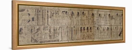 Papyrus mythologique de Serimen-null-Framed Premier Image Canvas