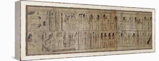 Papyrus mythologique de Serimen-null-Framed Premier Image Canvas