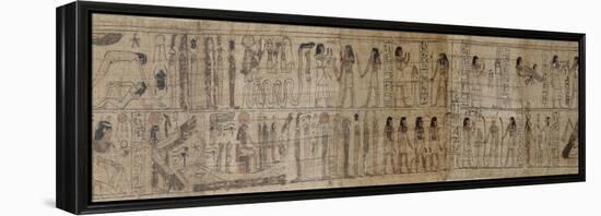 Papyrus mythologique de Serimen-null-Framed Premier Image Canvas