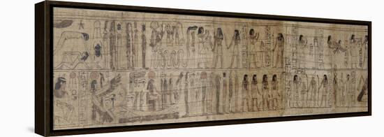 Papyrus mythologique de Serimen-null-Framed Premier Image Canvas