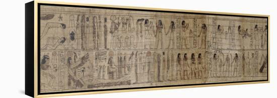 Papyrus mythologique de Serimen-null-Framed Premier Image Canvas