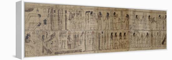 Papyrus mythologique de Serimen-null-Framed Premier Image Canvas