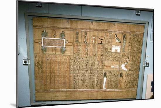 Papyrus of Ani, c1250 BC-Unknown-Mounted Giclee Print