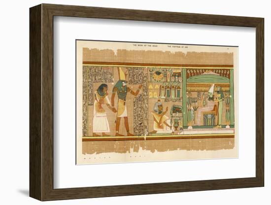 Papyrus of Ani the Dead Ani Judged Innocent is Presented by Horus to Osiris-E.a. Wallis Budge-Framed Photographic Print
