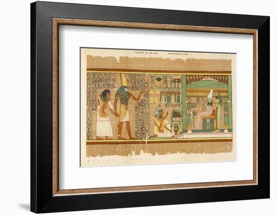 Papyrus of Ani the Dead Ani Judged Innocent is Presented by Horus to Osiris-E.a. Wallis Budge-Framed Photographic Print