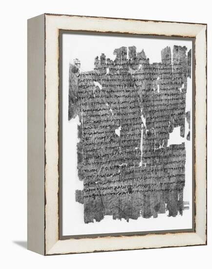 Papyrus Roll with Epistle to the Hebrews-null-Framed Premier Image Canvas