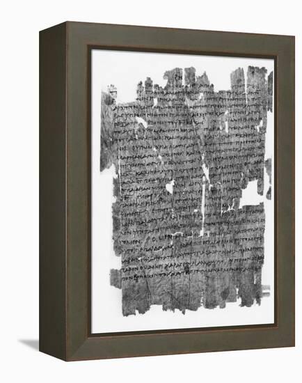 Papyrus Roll with Epistle to the Hebrews-null-Framed Premier Image Canvas