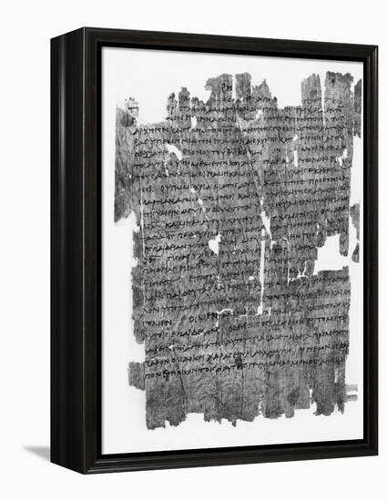 Papyrus Roll with Epistle to the Hebrews-null-Framed Premier Image Canvas