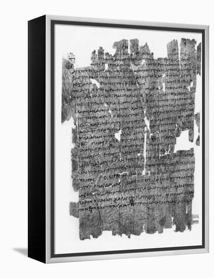 Papyrus Roll with Epistle to the Hebrews-null-Framed Premier Image Canvas