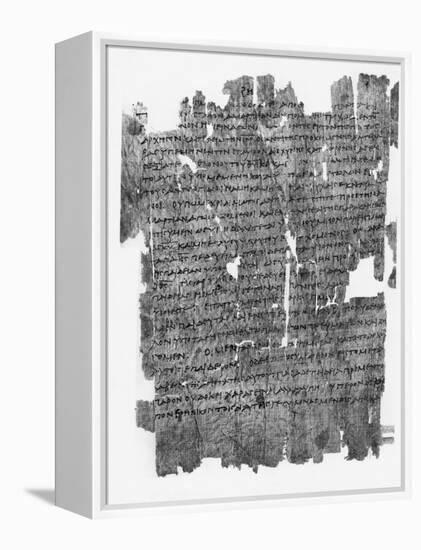 Papyrus Roll with Epistle to the Hebrews-null-Framed Premier Image Canvas