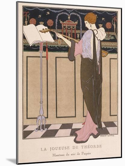 Paquin Evening Coat-Georges Barbier-Mounted Photographic Print