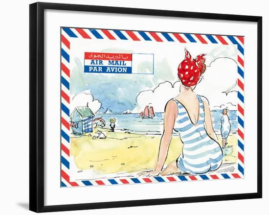 Par Avion I-Claire Fletcher-Framed Giclee Print