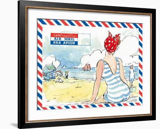 Par Avion I-Claire Fletcher-Framed Giclee Print